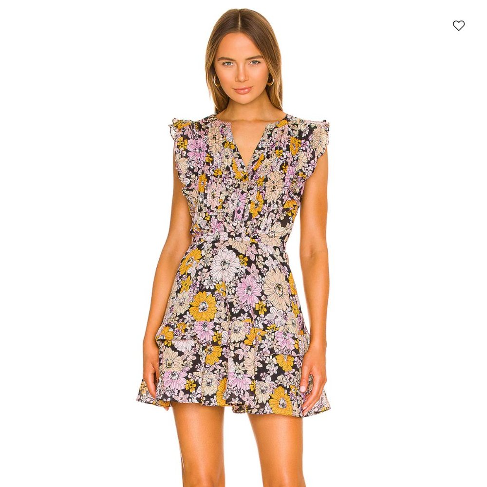 Revolve Know Your Flower Dress Black Floral
